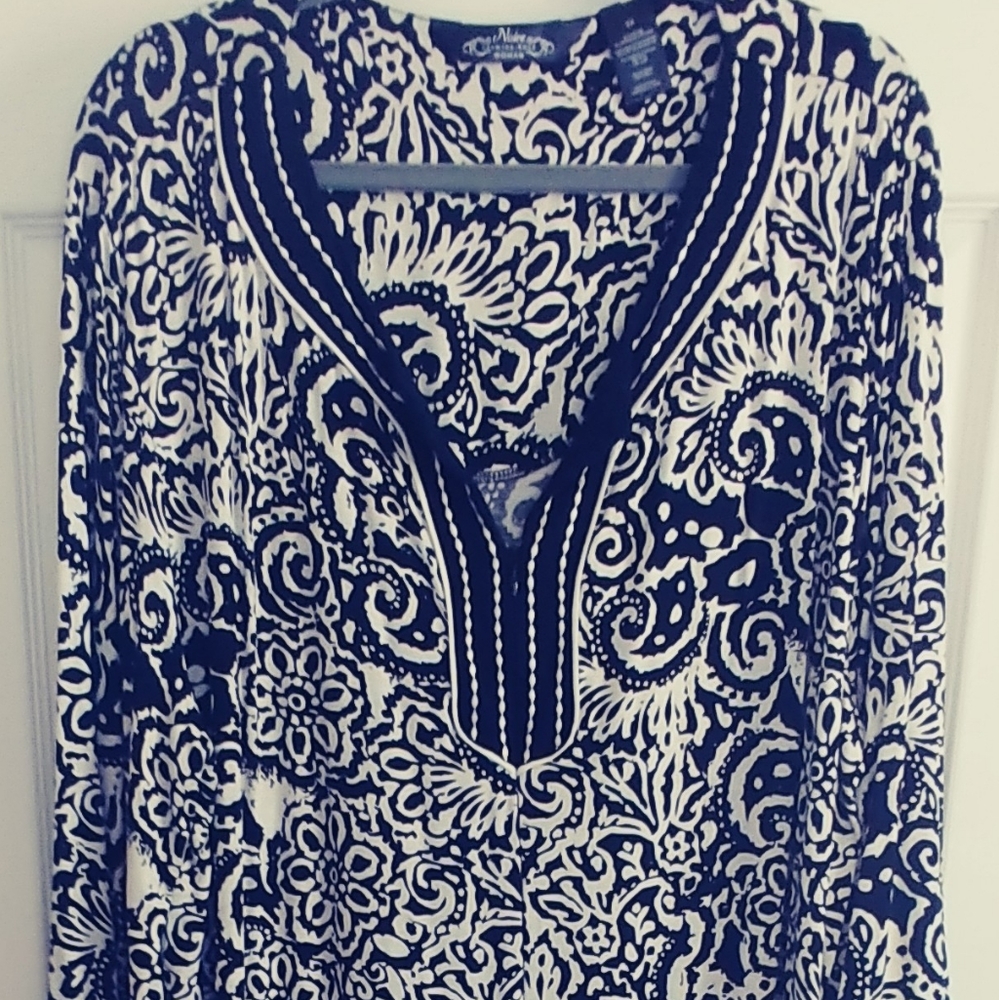 Noire Jasmin Rose Robe House Dress 2X
